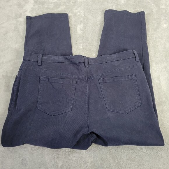 Gloria Vanderbilt Amanda Womens Jeans 18WP Straight Leg Blue Zip SL23E - Picture 5 of 9